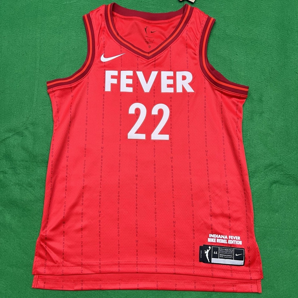 Caitlin Clark Nike Rebel Edition Indiana Fever Jersey Women's 44 Medium Red